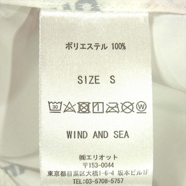 ウィンダンシー WDS-SH-01 WDS rhombus-pattern Open coller shirt 総柄 オープンカラー 半袖シャツ ホワイト系 S【新古品】【未使用】【中古】