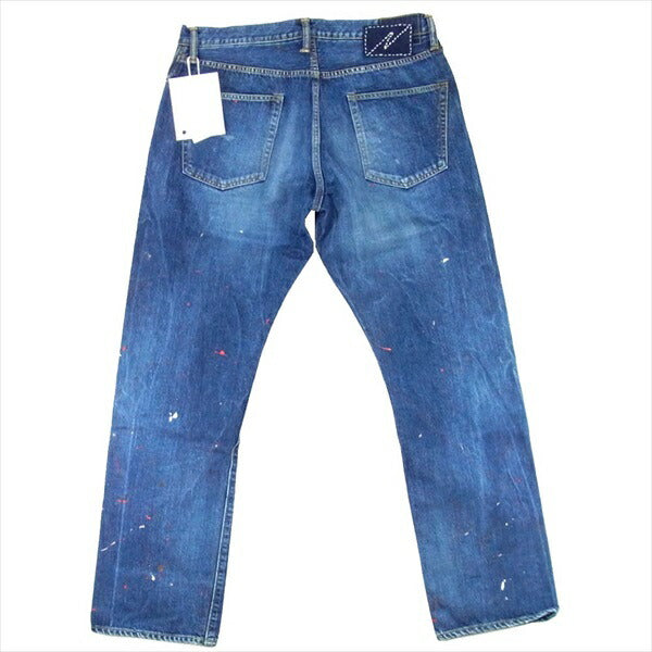 VISVIM ビズビム 0120105005034 20SS SOCIAL SCULPTURE DRY DENIM-10 ダメージ ドライ デニム パンツ インディゴブルー系 3【美品】【中古】