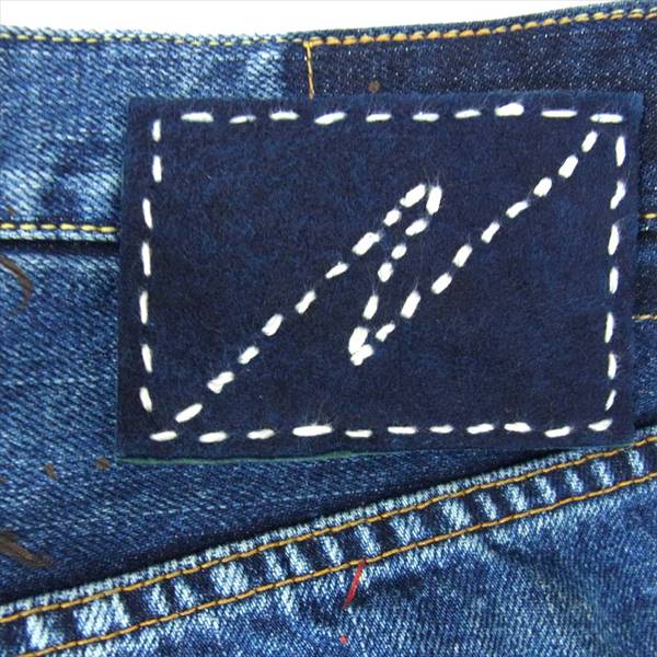 VISVIM ビズビム 0120105005034 20SS SOCIAL SCULPTURE DRY DENIM-10 ダメージ ドライ デニム パンツ インディゴブルー系 3【美品】【中古】