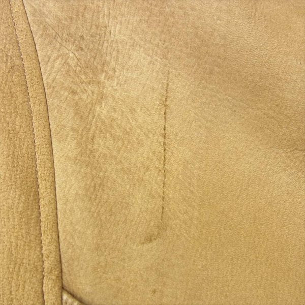 RRL ダブルアールエル Walker Leather jacket ビンテージ加工 鹿革 ディアスキン ウォーカー レザー ジャケット ライトブラウン系 XS【中古】