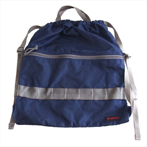 BRIEFING ブリーフィング メンズ USA製 ビギン別注 ナップサック ザック ネイビー系【極上美品】【中古】