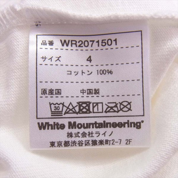 wordrobe WHITE MOUNTAINEERING Tシャツ 0 実寸M