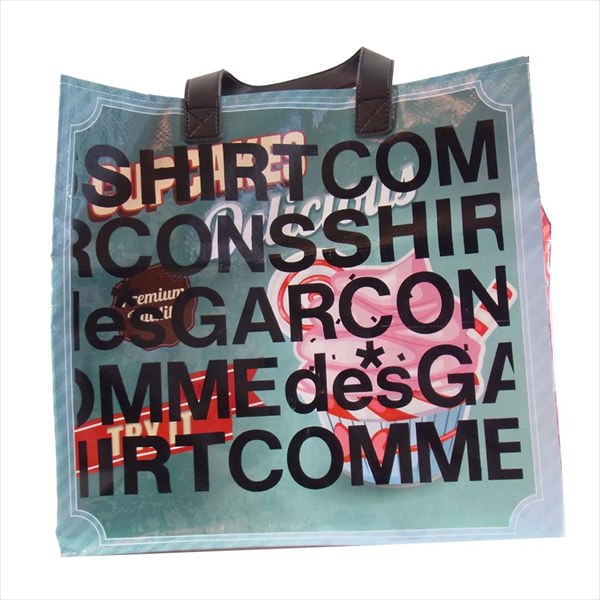 COMME des GARCONS コムデギャルソン シャツ SHIRT S28610-1 shoppingbag LOGO PVC トート バッグ マルチカラー系【美品】【中古】