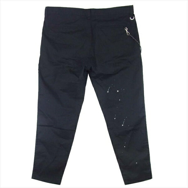 uniform experiment ユニフォームエクスペリメント UE-200016 20SS Carrot FIT DRIPPING CHINO PANTS ドリッピング チノ パンツ 黒系 4【美品】【中古】