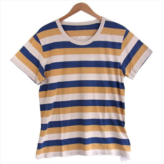 VISVIM ビズビム 0120105010029 BORDER A-LINE TEE S/S ボーダー 半袖 Tシャツ マルチカラー系 4【極上美品】【中古】