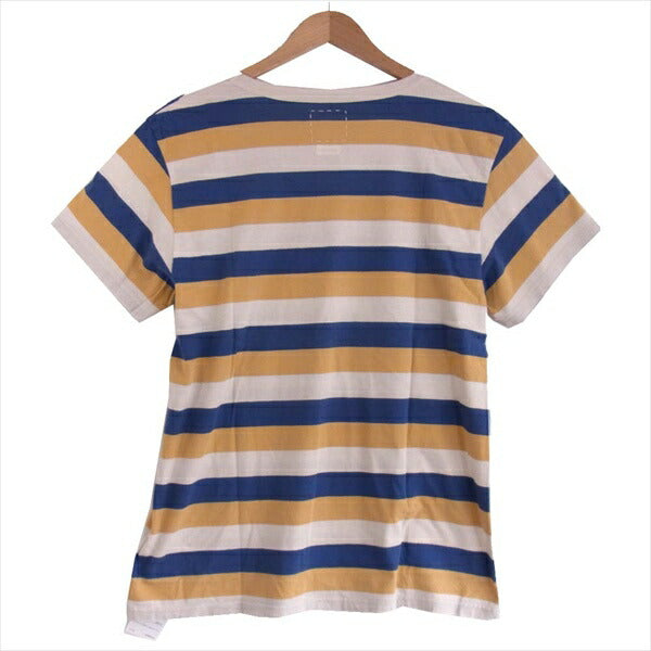 VISVIM ビズビム 0120105010029 BORDER A-LINE TEE S/S ボーダー 半袖 Tシャツ マルチカラー系 4【極上美品】【中古】