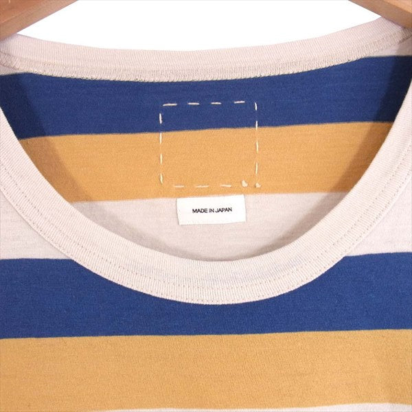VISVIM ビズビム 0120105010029 BORDER A-LINE TEE S/S ボーダー 半袖 Tシャツ マルチカラー系 4【極上美品】【中古】