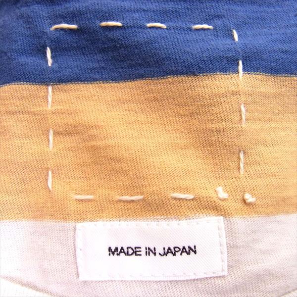 VISVIM ビズビム 0120105010029 BORDER A-LINE TEE S/S ボーダー 半袖 Tシャツ マルチカラー系 4【極上美品】【中古】