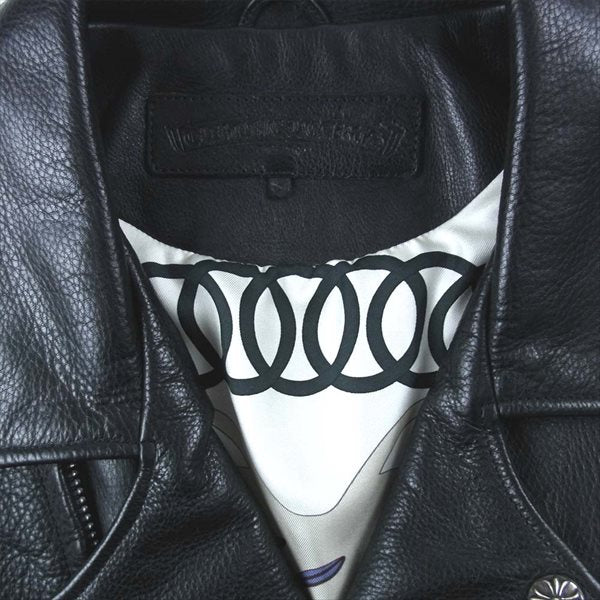 CHROME HEARTS クロムハーツ（原本無） JJ DEAN JJディーン 裏地 エルメス ジャケット ブラック系 S【中古】