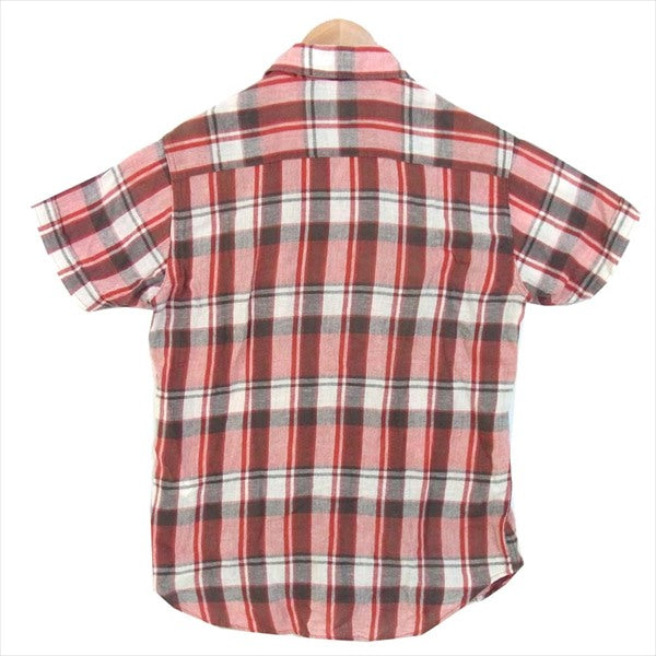HYSTERIC GLAMOUR ヒステリックグラマー 02172AH04 ウエスタン コットン リネン 半袖シャツ レッド系 レッド系 Ｍ【中古】
