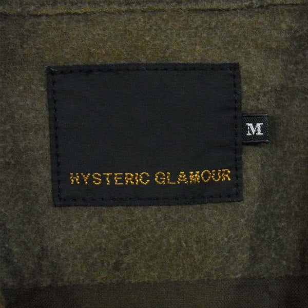 HYSTERIC GLAMOUR ヒステリックグラマー 0253AH10 ワーク ワークシャツ カーキ(オリーブグリーン)系 Ｍ【中古】