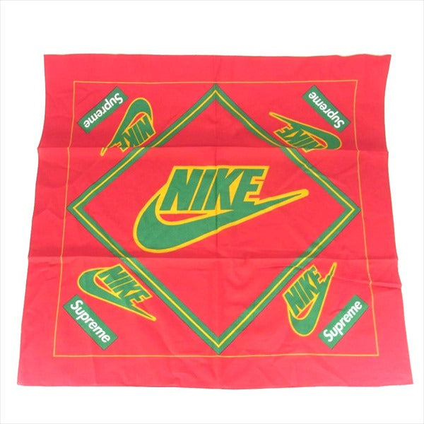 Supreme シュプリーム Nike Bandana ナイキ バンダナ コットン インド製 エンジ系  エンジ系【新古品】【未使用】【中古】