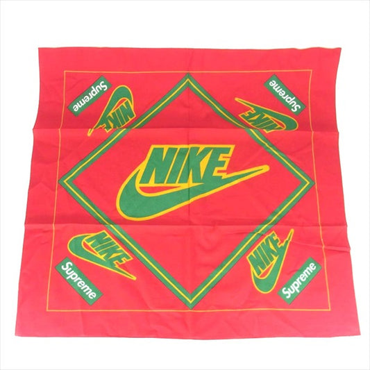 Supreme シュプリーム Nike Bandana ナイキ バンダナ コットン インド製 エンジ系  エンジ系【新古品】【未使用】【中古】