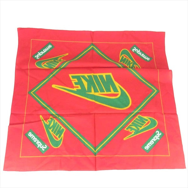 Supreme シュプリーム Nike Bandana ナイキ バンダナ コットン インド製 エンジ系  エンジ系【新古品】【未使用】【中古】
