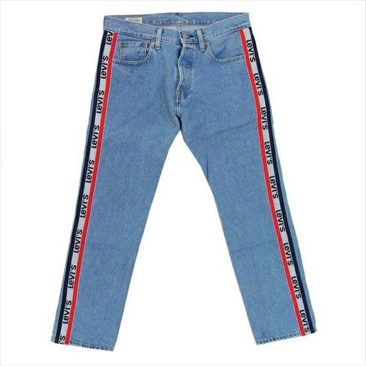 Levi's リーバイス 501 サイドロゴ スリムテーパード ジーンズ  L28 ライン デニム パンツ ブルー系 ブルー系 W30【中古】
