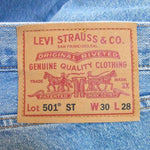 Levi's リーバイス 501 サイドロゴ スリムテーパード ジーンズ  L28 ライン デニム パンツ ブルー系 ブルー系 W30【中古】