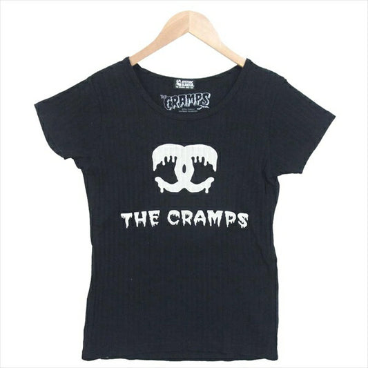 HYSTERIC GLAMOUR ヒステリックグラマー 01182CT18 THE CRAMPS/MK pt T-SH レディース Tシャツ ブラック系 F【中古】