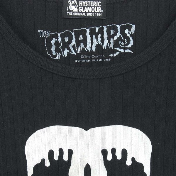HYSTERIC GLAMOUR ヒステリックグラマー 01182CT18 THE CRAMPS/MK pt T-SH レディース Tシャツ ブラック系 F【中古】