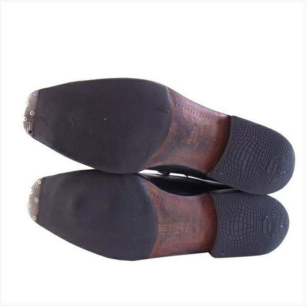 ヤンコ 104837 メンズ ストレートチップ レザー シューズ ビジネスシューズ 黒系 5【中古】