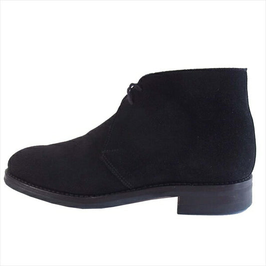 CROCKETT&JONES クロケットアンドジョーンズ CHERTSEY チャートシー スエード チャッカ ブーツ 黒系 3 1/8【中古】