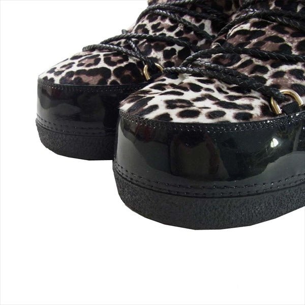 JIMMY CHOO ジミーチュウ レオパード ハラコ エナメル ブーツ 41～43【中古】