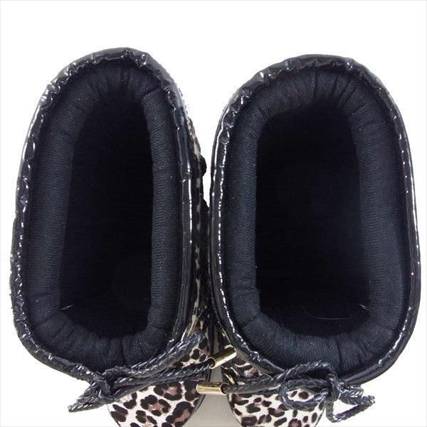 JIMMY CHOO ジミーチュウ レオパード ハラコ エナメル ブーツ 41～43【中古】