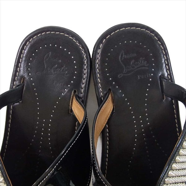 Christian Louboutin クリスチャンルブタン スパイク サンダル ブラック系 40【中古】