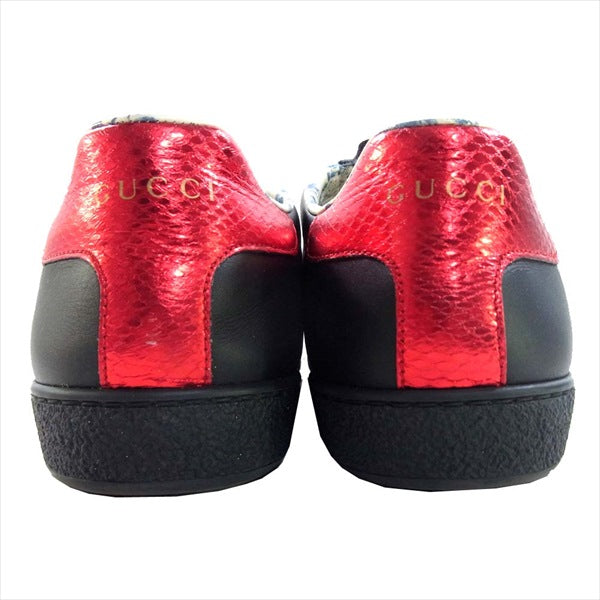 GUCCI グッチ 525268 ACE エース スニーカー ブラック系 40  1/2【中古】
