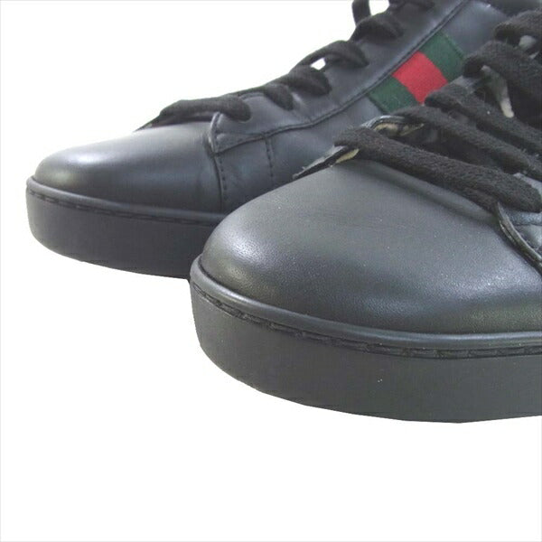 GUCCI グッチ 525268 ACE エース スニーカー ブラック系 40  1/2【中古】