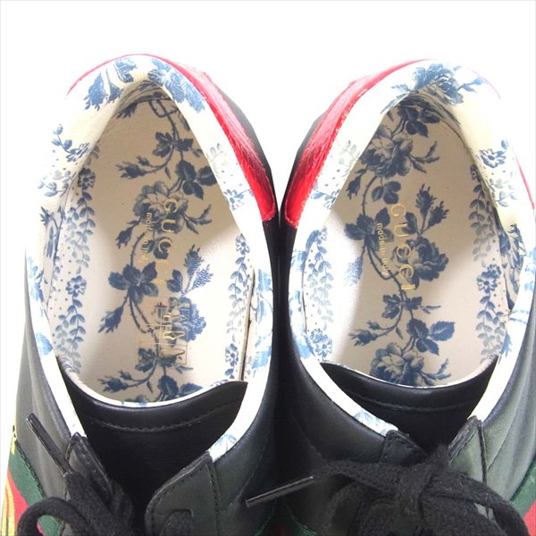 GUCCI グッチ 525268 ACE エース スニーカー ブラック系 40  1/2【中古】