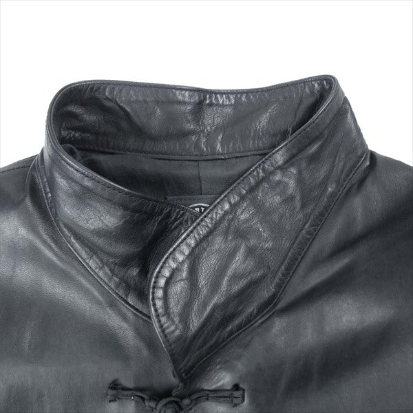 PORTER CLASSIC ポータークラシック LEATHER CHINESE JACKET ホースハイド レザー チャイニーズ チャイナ ジャケット ブラック系 3【中古】