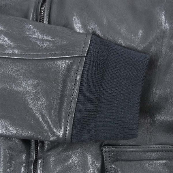 Yohji Yamamoto ヨウジヤマモト × バックラッシュ BACKLASH 20AW HR-Y90-710 襟ボア ゴートレザー ジャケット ブラック系 4【美品】【中古】