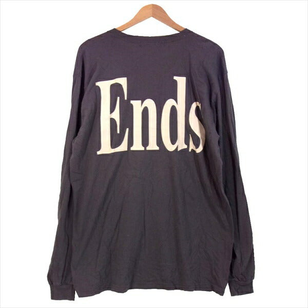 ジオ 18AW ends long sleeve t-shirt GO-A18-0000-010 ビッグ 長袖 Tシャツ グレー系 XL【中古】