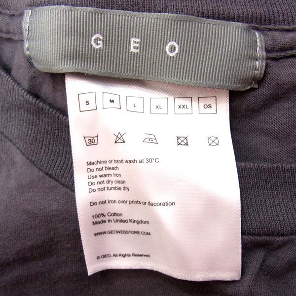 ジオ 18AW ends long sleeve t-shirt GO-A18-0000-010 ビッグ 長袖 Tシャツ グレー系 XL【中古】