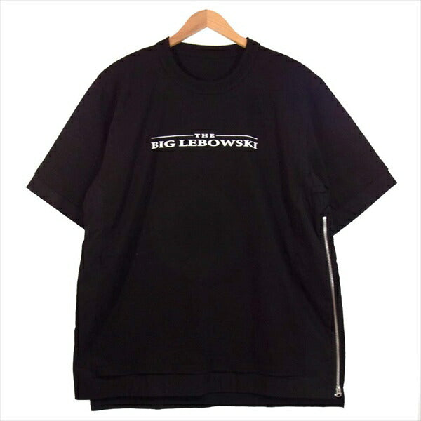 Sacai サカイ 20-02440M The Big Lebowski Cotton Poplin Pullover サイド ジップ カットソー カットソー 黒系 3【美品】【中古】