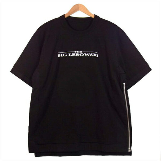 Sacai サカイ 20-02440M The Big Lebowski Cotton Poplin Pullover サイド ジップ カットソー カットソー 黒系 3【美品】【中古】