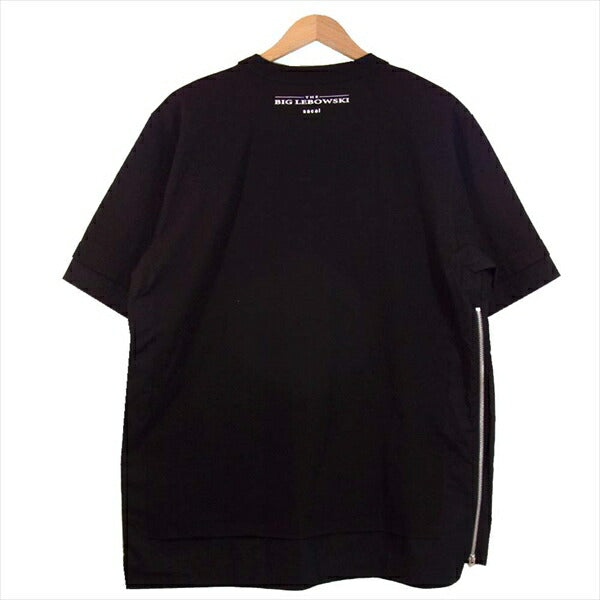 Sacai サカイ 20-02440M The Big Lebowski Cotton Poplin Pullover サイド ジップ カットソー カットソー 黒系 3【美品】【中古】