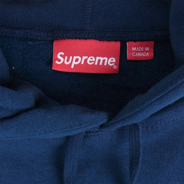 Supreme シュプリーム 18SS Nan Goldin Misty and Jimmy Paulette Hooded Sweatshirt ナンゴールディン フォトプリント パーカー ネイビー系 S【極上美品】【中古】