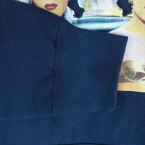 Supreme シュプリーム 18SS Nan Goldin Misty and Jimmy Paulette Hooded Sweatshirt ナンゴールディン フォトプリント パーカー ネイビー系 S【極上美品】【中古】
