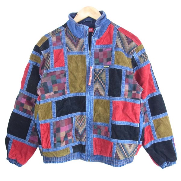 Supreme シュプリーム 18AW Corduroy Patchwork Denim Jacket コーデュロイ パッチワーク デニム ジャケット マルチカラー系 S【美品】【中古】