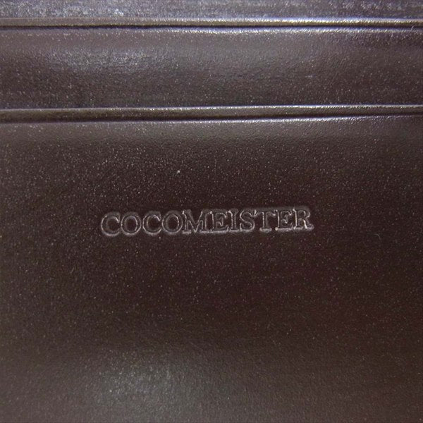 COCOMEISTER ココマイスター ジョージブライドル バイアリーパース 二つ折り ウォレット 財布 ダークブラウン系【美品】【中古】