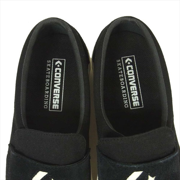 CONVERSE コンバース 1CL665 CS LOAFER SK ローカット スリッポン スニーカー ブラック系 ブラック系 25.5cm【美品】【中古】