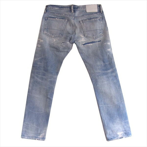 Ron Herman ロンハーマン 限定モデル 9420621751836 ダメージ リペア 加工 デニム パンツ インディゴブルー系 W31【中古】