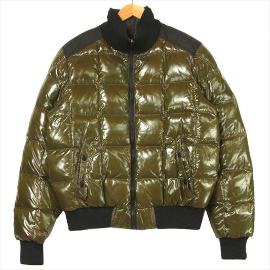 MONCLER モンクレール 国内正規品 40405 50 54210 RACINE ラシーン カモ 迷彩 リバーシブル ダウン ジャケット グリーン系 3【中古】