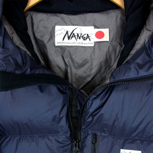 NANGA ナンガ 未使用品 ホワイトレーベル WHITE LABEL ナイロン 2018 ダウン ジャケット ネイビー系 L【極上美品】【中古】