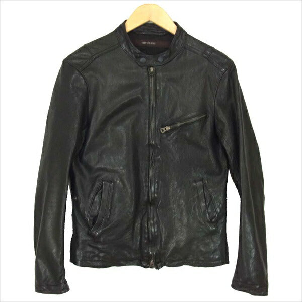 sage de cret サージュデクレ シープレザー シングル ライダース レザー ジャケット ブラック系 ブラック系 S【中古】