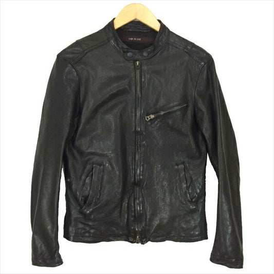 sage de cret サージュデクレ シープレザー シングル ライダース レザー ジャケット ブラック系 ブラック系 S【中古】