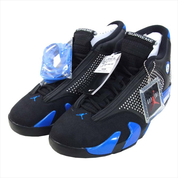Supreme シュプリーム × NIKE ナイキ 国内納品書付 air jordan 14 BV7630-004 スニーカー ブラック系 30cm【新古品】【未使用】【中古】