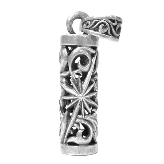 SAAD サード 円柱フォルム 太陽神 サンシンボル ペンダントトップ シルバー【中古】