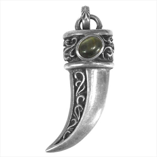 SAAD サード ストーン アラベスク ベア クロー ペンダントトップ シルバー【中古】